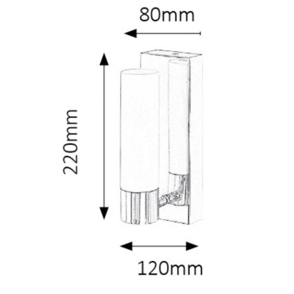 Rabalux - Applique murale LED pour salle de bains JIM LED/5W/230V IP44