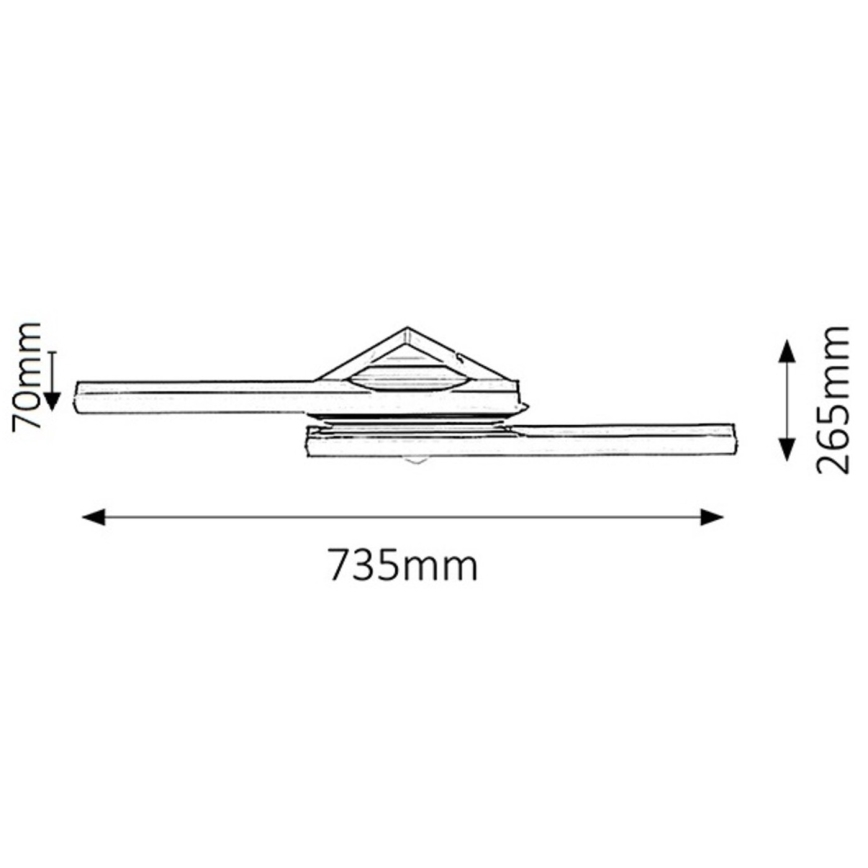 Rabalux - LED Badezimmerwandleuchte 2xLED/12W