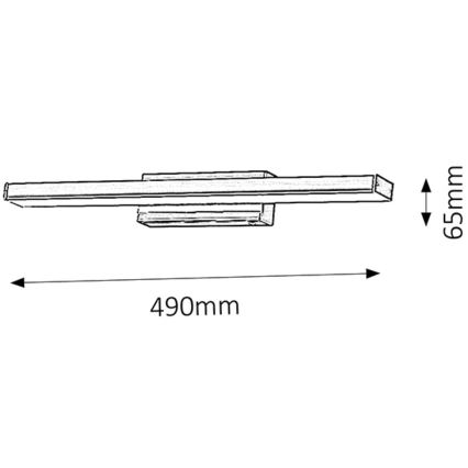 Rabalux - LED-Wandleuchte für das Badezimmer LED/12W/230V IP44