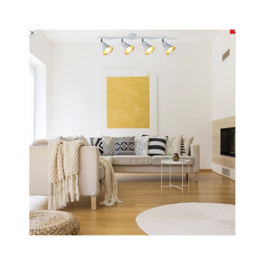 Rabalux 5909 - Faretto ANNIE 4xE14/40W/230V bianco