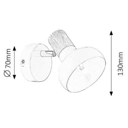 Rabalux - Faretto da parete 1xE14/40W/230V bianco