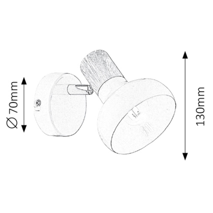 Rabalux - Faretto da parete 1xE14/40W/230V bianco