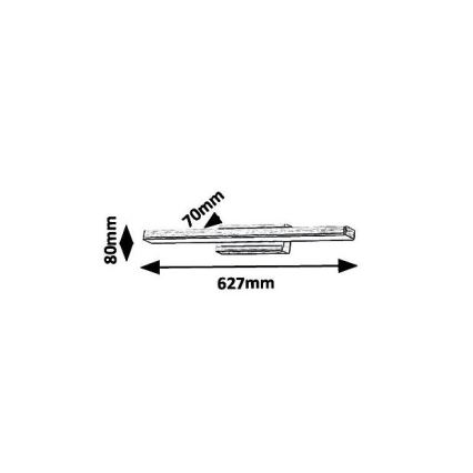 Rabalux - Illuminazione a LED per specchi da bagno LED/18W/230V IP44