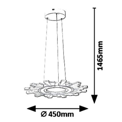 Rabalux 6210 - LED Hängeleuchte FELICITY LED/30W/230V