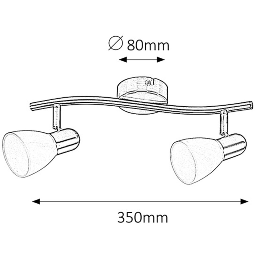 Rabalux - Spot 2xE14/40W/230V