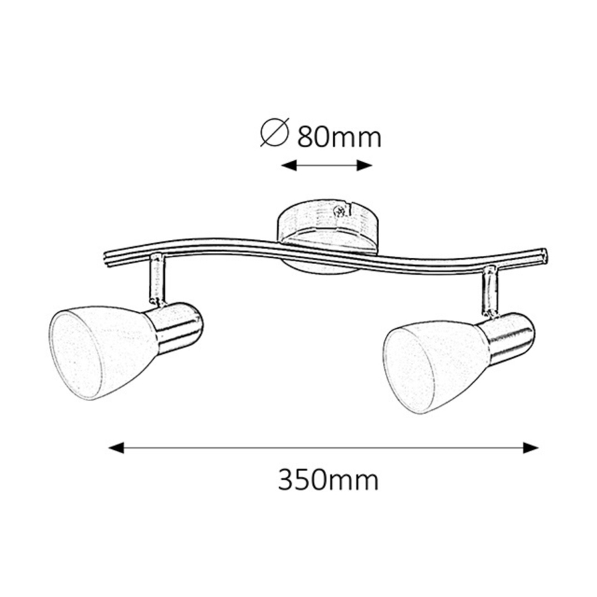 Rabalux - Spot 2xE14/40W/230V