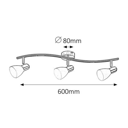 Rabalux - Spot 3xE14/40W/230V