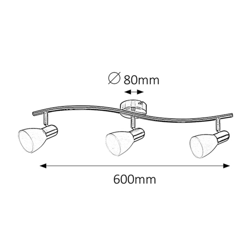 Rabalux - Spot 3xE14/40W/230V