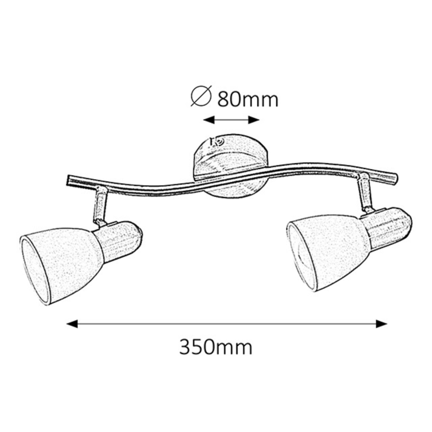 Rabalux - Spot 2xE14/40W/230V