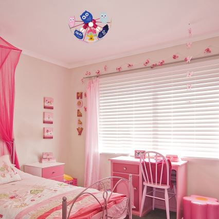 Rabalux 6389 - Plafonnier pour enfant BIRDY 3xE14/40W/230V