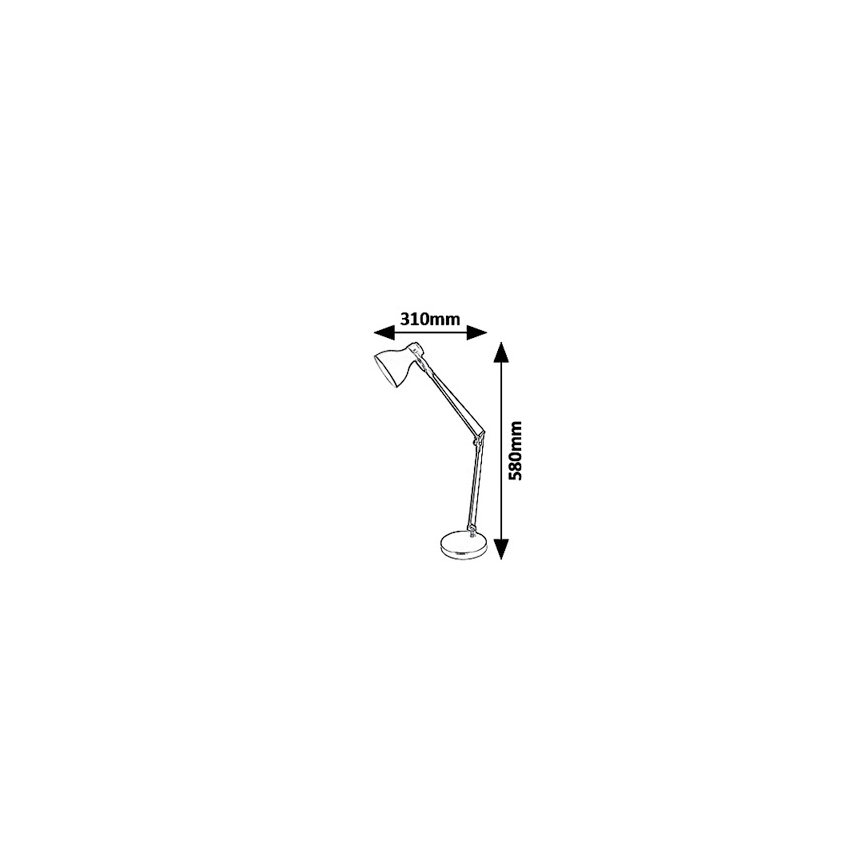 Rabalux 6408 - Lampada da tavolo CARTER 1xE14/11W/230V