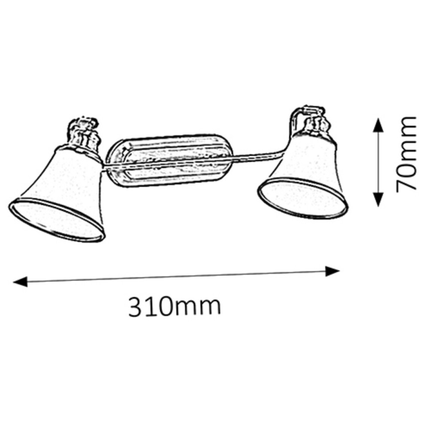 Rabalux - Spot 2xE14/40W/230V