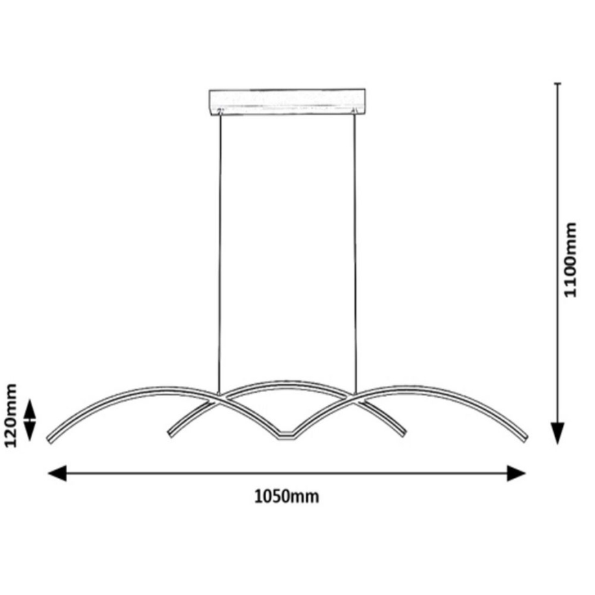 Rabalux - Lampadario LED a sospensione con filo LED/40W/230V