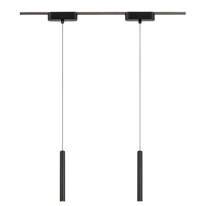 Rabalux - Lampadario LED a sospensione con filo per sistema ferroviario monofase LED/5W/230V 3000K nero
