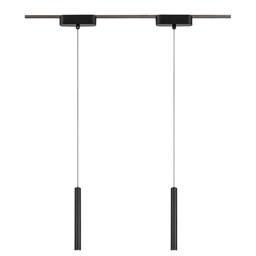 Rabalux - Lampadario LED a sospensione con filo per sistema ferroviario monofase LED/5W/230V 3000K nero