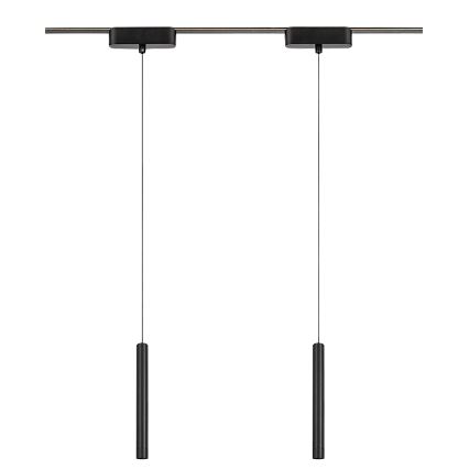 Rabalux - Lampadario LED a sospensione con filo per sistema ferroviario monofase LED/5W/230V 3000K nero