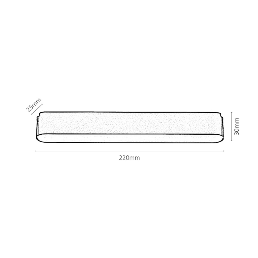 Rabalux - Plafonnier pour système de rail monophasé LED/12W/230V 4000K 22 cm noir