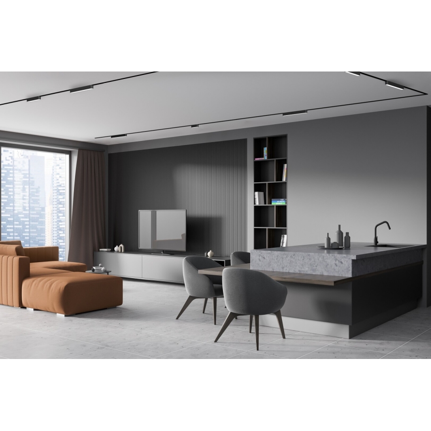 Rabalux - LED Plafoniera dimmerabile per sistema a binario monofase LED/6W/24V 2700-5500K Wi-Fi Tuya 11,5 cm nero