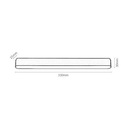Rabalux - LED Plafoniera dimmerabile per sistema a binario monofase LED/16W/24V 2700-5500K Wi-Fi Tuya 33 cm nero