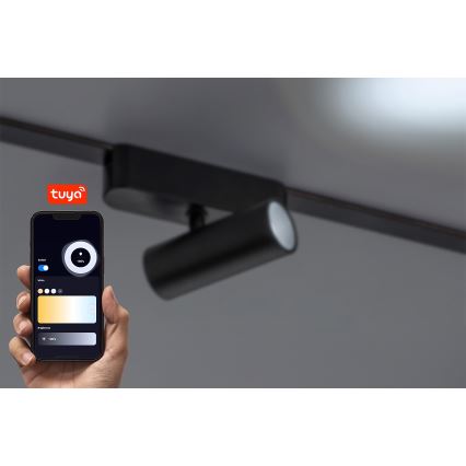 Rabalux - LED Faretto dimmerabile per sistema a binario monofase LED/9W/24V 2700-5500K Wi-Fi Tuya nero