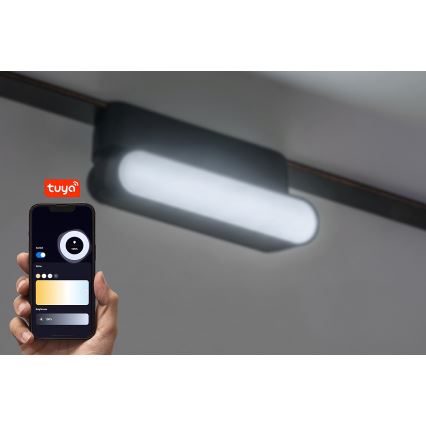 Rabalux - LED Plafoniera dimmerabile per sistema a binario monofase LED/4W/24V 2700-5500K Wi-Fi Tuya 11,5 cm nero