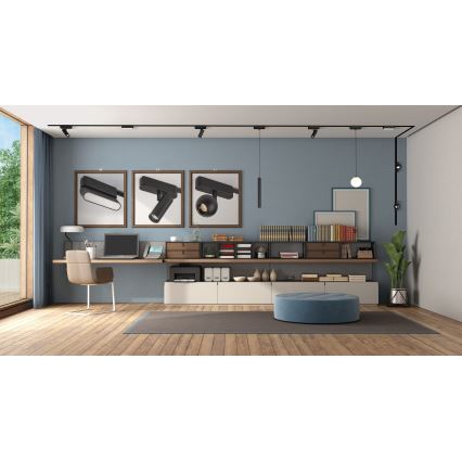 Rabalux - LED Plafoniera dimmerabile per sistema a binario monofase LED/7W/24V 2700-5500K Wi-Fi Tuya 22 cm nero