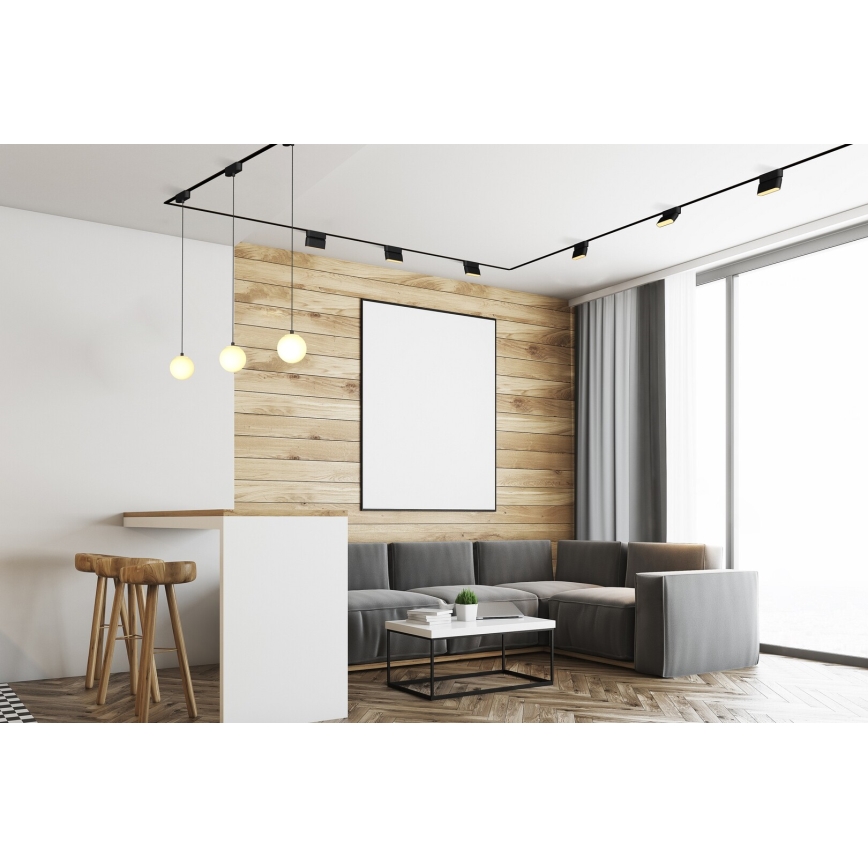 Rabalux - LED Plafoniera dimmerabile per sistema a binario monofase LED/7W/24V 2700-5500K Wi-Fi Tuya 22 cm nero