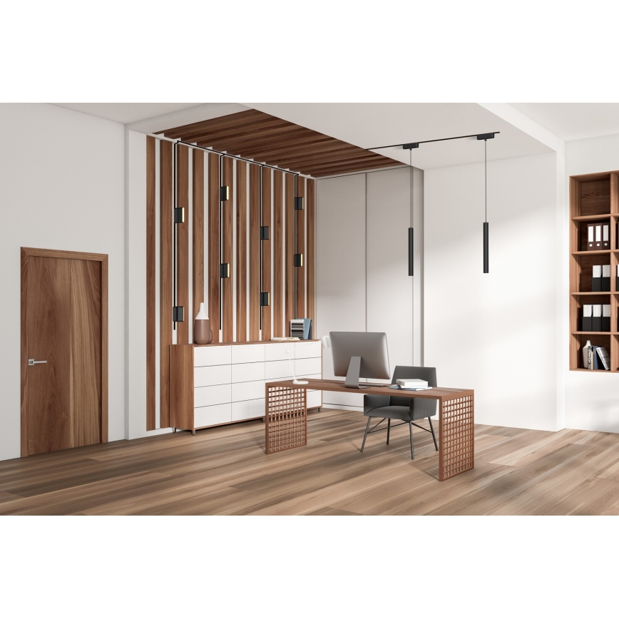 Rabalux - LED Plafoniera dimmerabile per sistema a binario monofase LED/7W/24V 2700-5500K Wi-Fi Tuya 22 cm nero