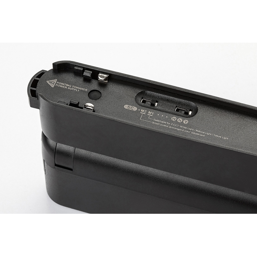 Rabalux - Plafonnier à intensité variable pour système de rail monophasé LED/7W/24V 2700-5500K Wi-Fi Tuya 22 cm noir