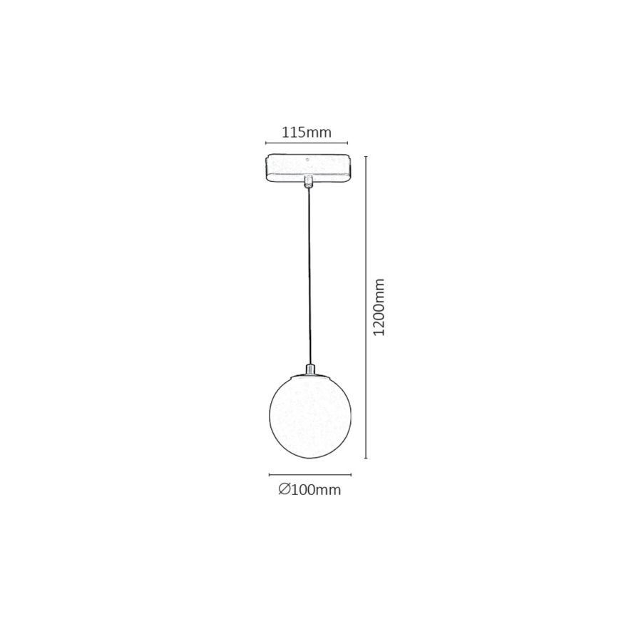 Rabalux - Suspension filaire à intensité variable pour système de rail monophasé LED/5W/24V 2700-5500K Wi-Fi Tuya noir
