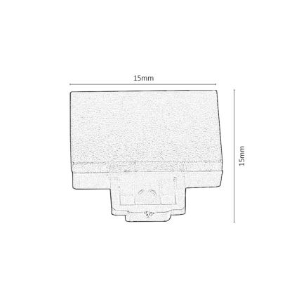 Rabalux - LOT 2x Connecteur d'extrémité pour luminaires dans système de rail