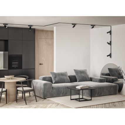 Rabalux - Sistema a binario Monofase 1 m + 2x fine connettore nero