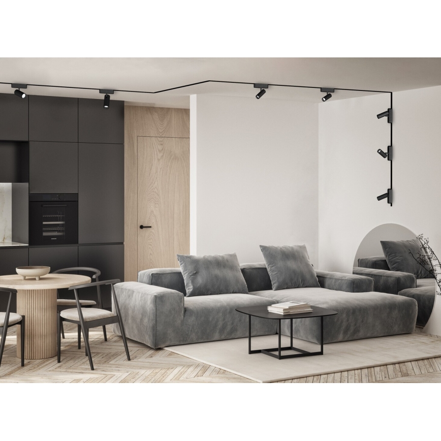 Rabalux - Sistema a binario Monofase 1 m + 2x fine connettore nero