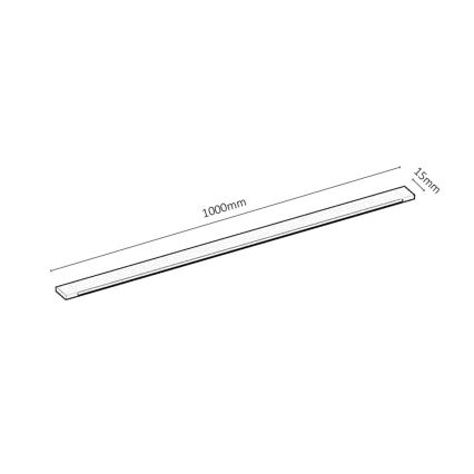Rabalux - Sistema a binario Monofase 1 m + 2x fine connettore nero