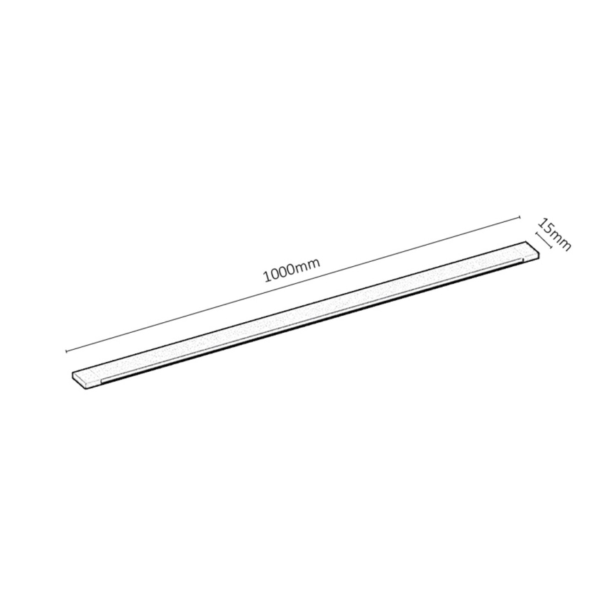 Rabalux - Sistema a binario Monofase 1 m + 2x fine connettore nero