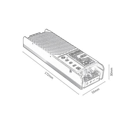 Rabalux - Da incasso power alimentazione per lampade in sistema a binario 100W/230V