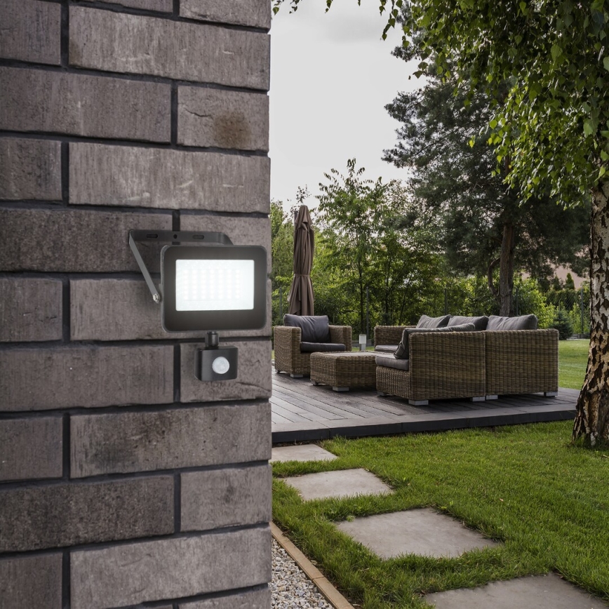 Rabalux - Riflettore LED con sensore LED/30W/230V 4000K IP44 nero