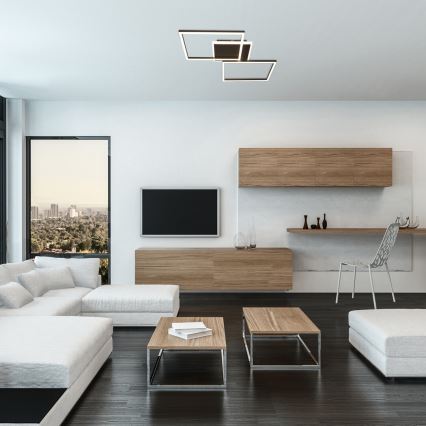 Rabalux - Plafonnier LED/40W/230V 3000K noir 39x50 cm