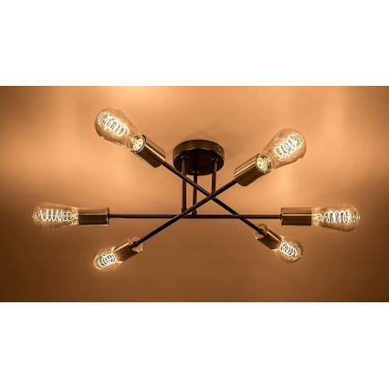 Rabalux - Lampadario a plafone 6xE27/25W/230V
