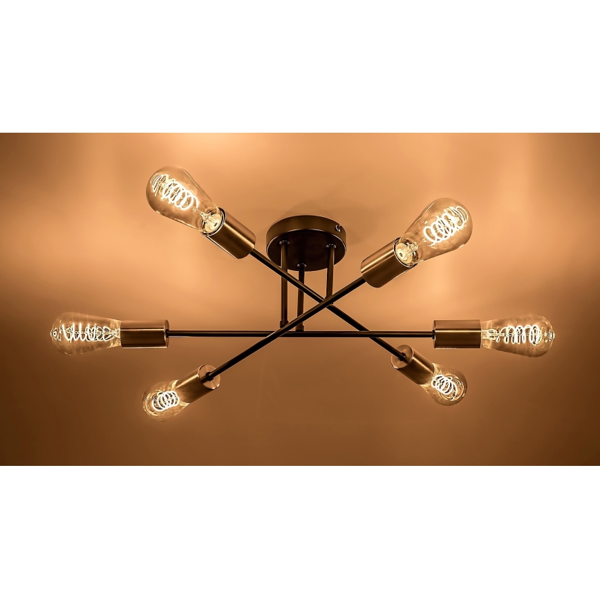 Rabalux - Lampadario a plafone 6xE27/25W/230V