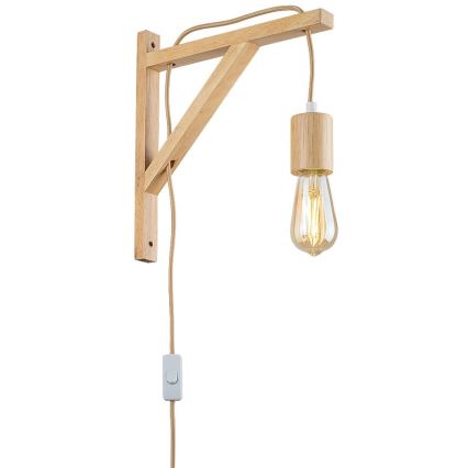 Rabalux - Lampada da parete 1xE27/60W/230V faggio