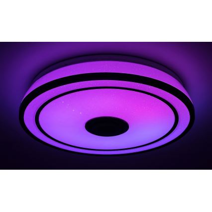 Rabalux - LED RGB dimmbare Deckenleuchte mit integriertem Lautsprecher LED/24W/230V 3000-6500K + Fernbedienung Ø 39,5 cm