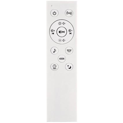 Rabalux - LED RGB dimmbare Deckenleuchte mit integriertem Lautsprecher LED/24W/230V 3000-6500K + Fernbedienung Ø 39,5 cm