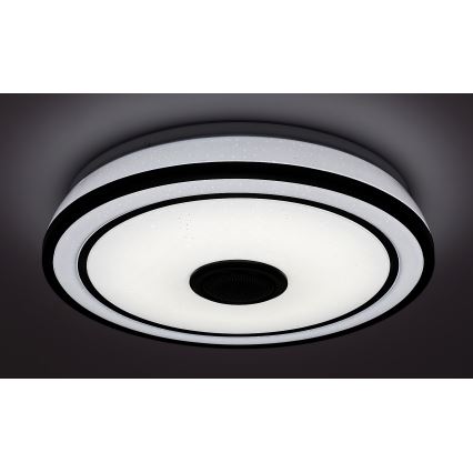 Rabalux - Plafonnier LED RGB dimmable avec haut-parleur, LED 24 W, 230 V, 3000–6500 K + télécommande, Ø 39,5 cm