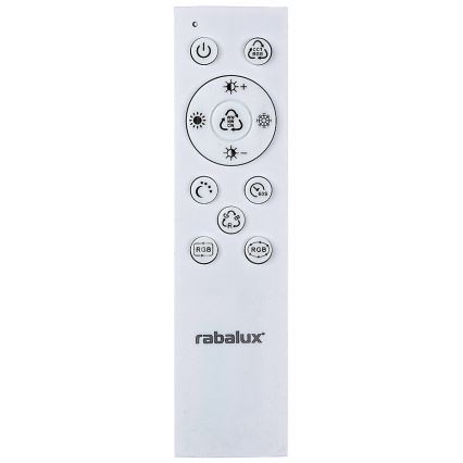 Rabalux - Dimmbare LED-RGBW-Deckenleuchte LED/40W/230V 2700-6500K + Fernbedienung