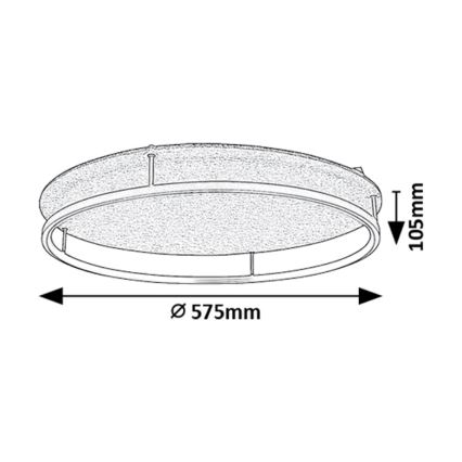 Rabalux - Plafoniera LED LED/40W/230V 3000/4000K
