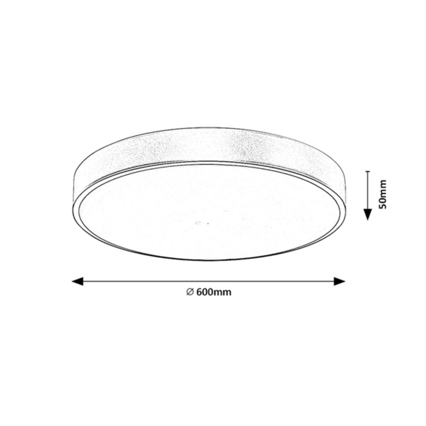 Rabalux - Dimmbare LED-Deckenleuchte LED/60W/230V 3000-6000K + Fernbedienung Ø 60 cm