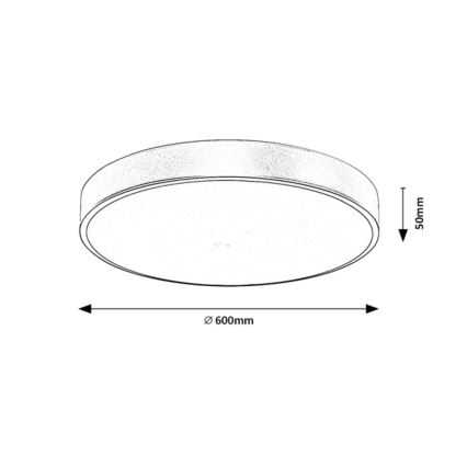 Rabalux - Lampada da soffitto dimmerabile a LED/60W/230V 3000-6000K con telecomando ø 60 cm