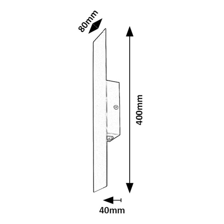 Rabalux - Applique a LED LED/6W/230V 3000K nero