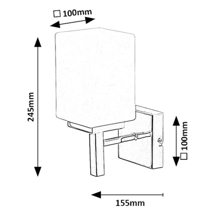 Rabalux - Applique da bagno 1xE14/10W/230V IP44 cromo lucido